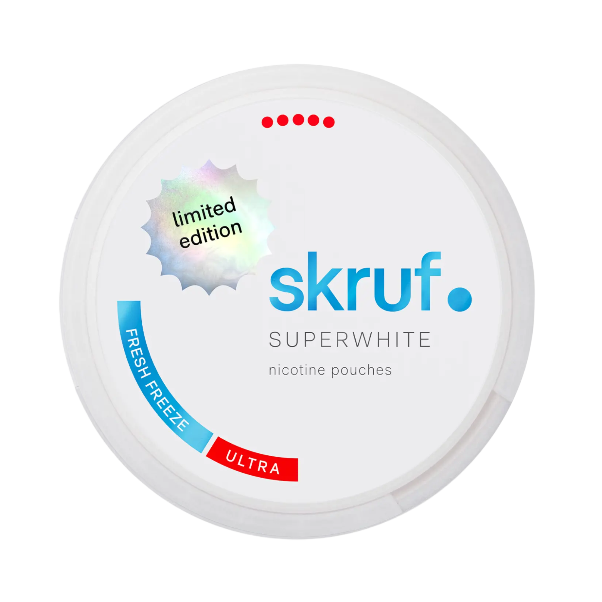 Skruf No.67 Fresh Freeze Ultra Strong nicotine pouch can – Slim semi-moist, 12 mg, 24 pouches