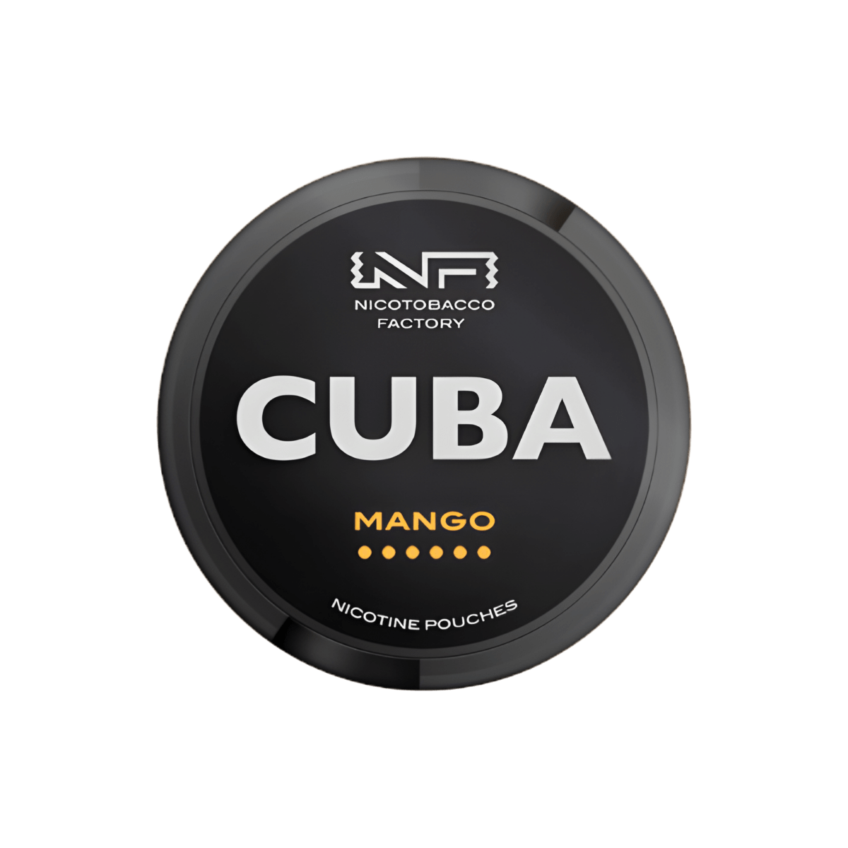 Cuba Black Mango nicotine pouch can – Slim moist, 42.9mg, 20 pouches