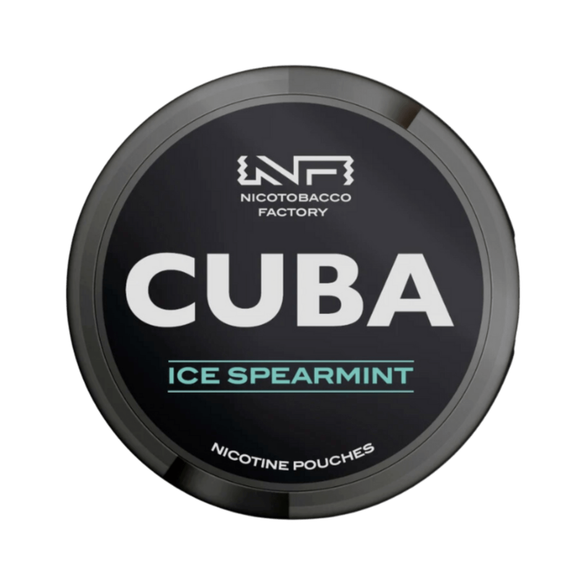 Can of CUBA Ice Spearmint Black - Nicotine Pouches