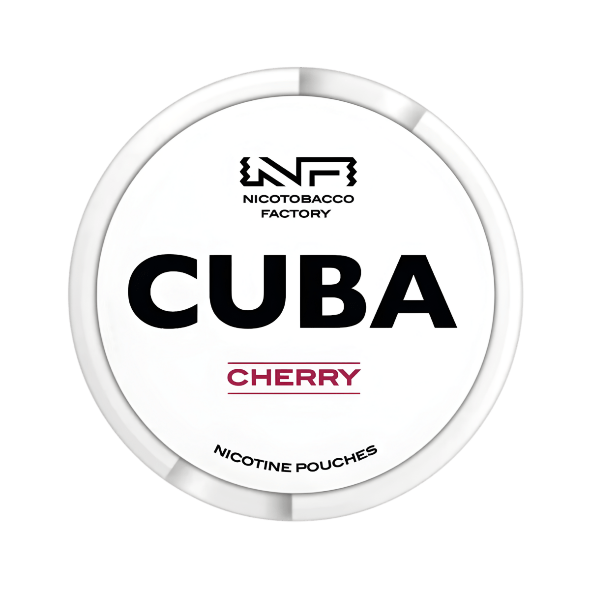 CUBA White Cherry nicotine pouch can – Slim moist, 10.4mg, 20 pouches