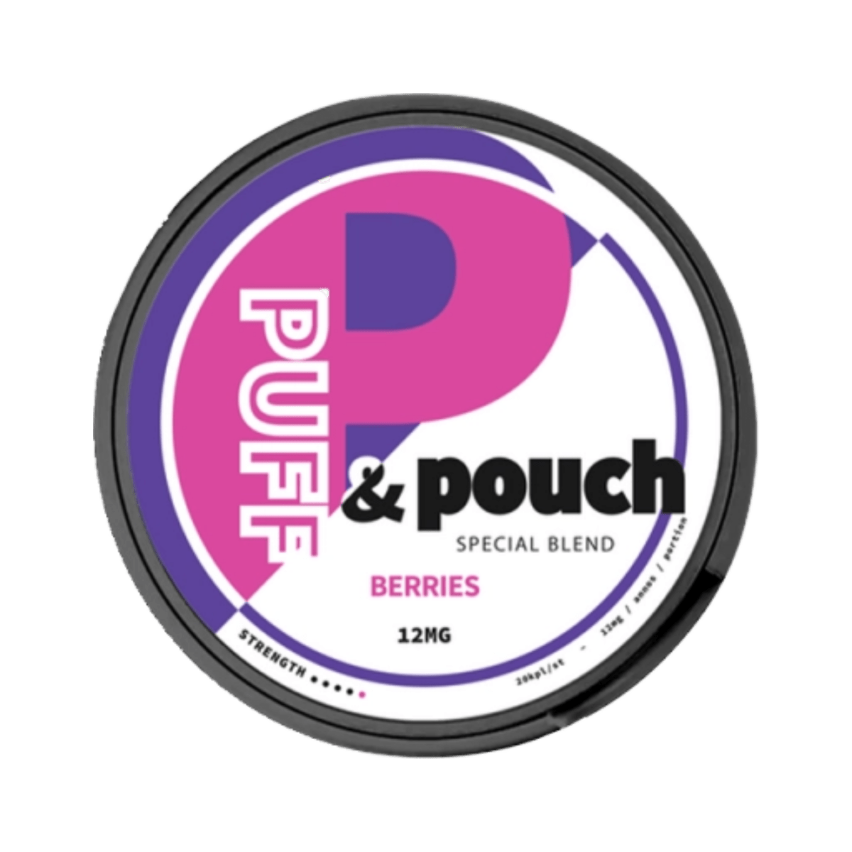 Can of Puff & Pouch Berries - Nicotine Pouches
