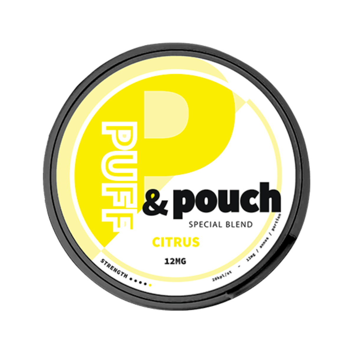 Can of Puff & Pouch Citrus - Nicotine Pouches