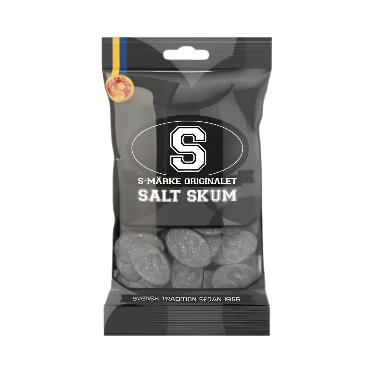S - Märke Skum Salt/Liquorice Foam Candy 70g - Pouchland