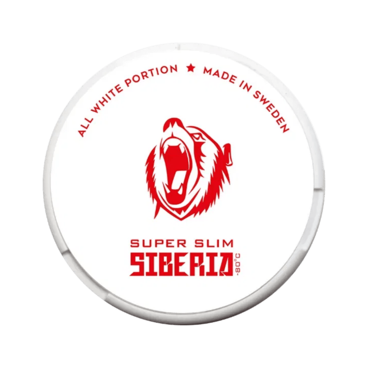Siberia Super Slim nicotine pouch can – Slim, 21.5mg, 20 pouches