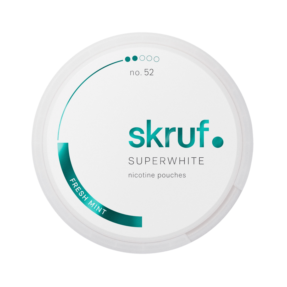 SKRUF No.52 Fresh Mint nicotine pouch can – Slim semi-moist, 6 mg, 24 pouches