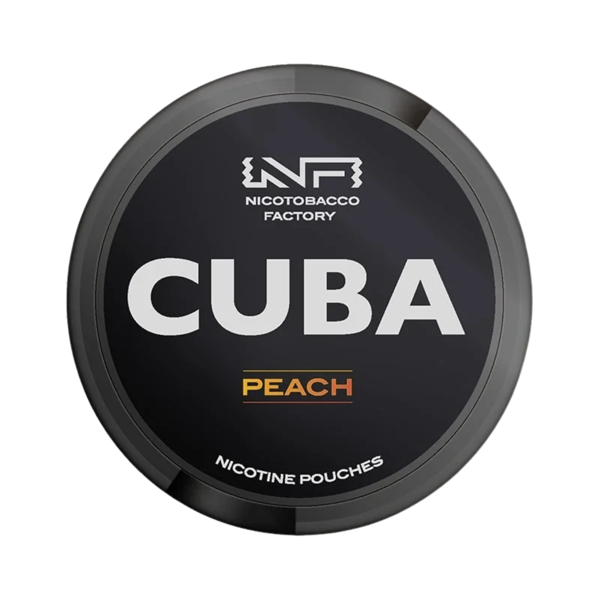CUBA Black Peach Nicotine Pouches Can