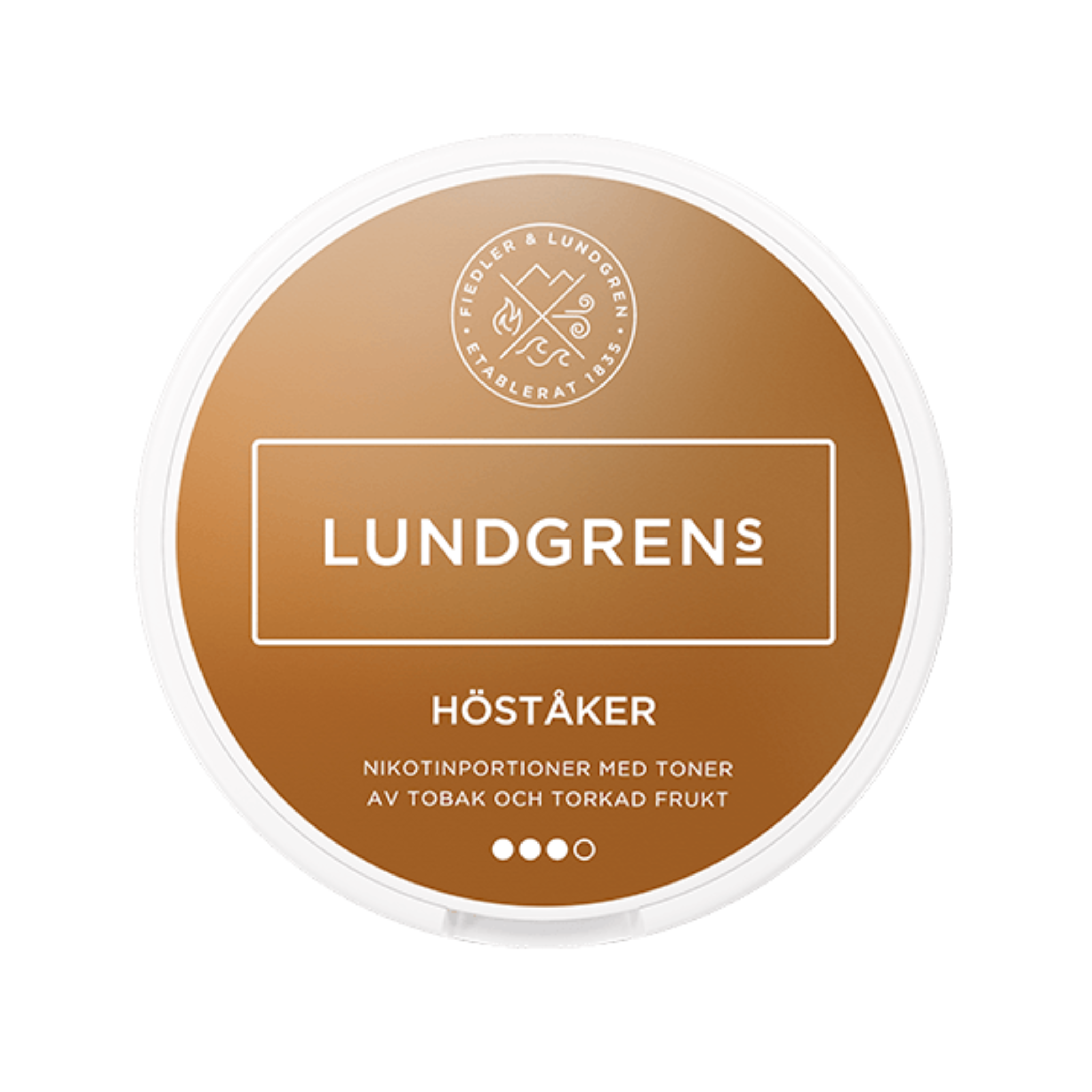 Lundgrens Höståker nicotine pouch can – Large dry, 10 mg, 21 pouches