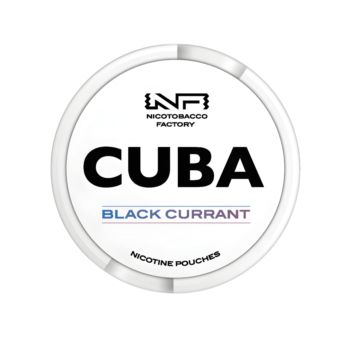 Cuba White Black currant nicotine pouch can – Slim moist, 10.4mg, 20 pouches
