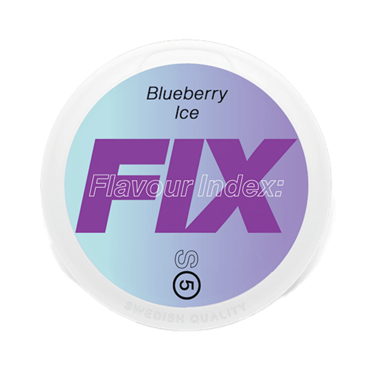 Fix Blueberry Ice nicotine pouch can – Slim dry, 11.5 mg, 20 pouches