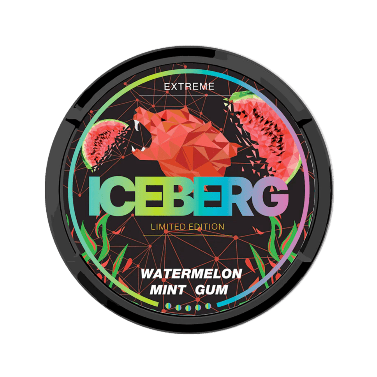 Can of Iceberg Watermelon Mint Gum - Nicotine Pouches