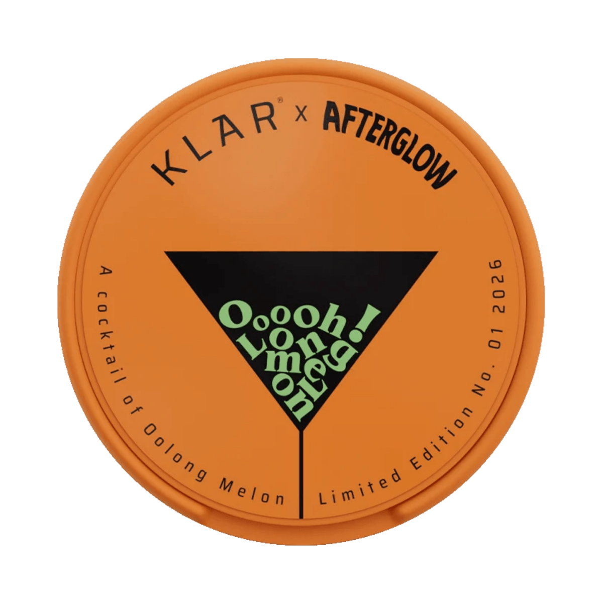 KLAR Afterglow Edition Oolong Melon Mini Extra Strong nicotine pouch can – Mini semi-moist, 9.4mg, 20 pouches