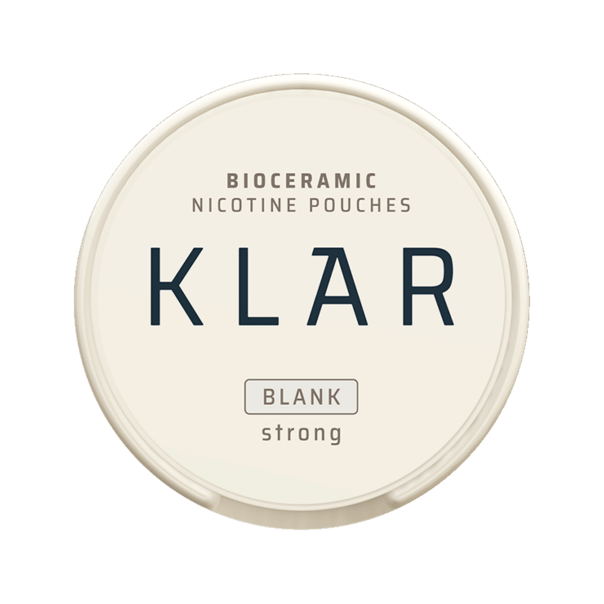 KLAR BLANK Mini Strong nicotine pouch can – mini semi-moist, 6.4mg, 20 pouches
