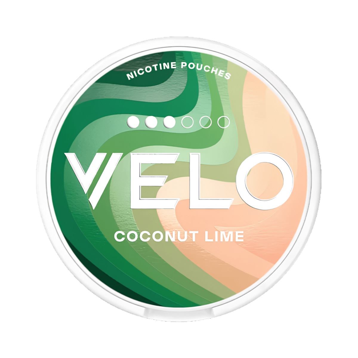 VELO Coconut Lime nicotine pouch can – Slim moist, 8 mg, 20 pouches